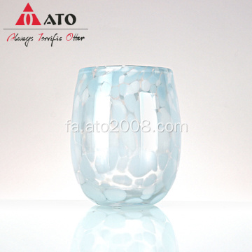 لیوان شیشه ای به شکل تخم مرغ خلاق قابل حمل